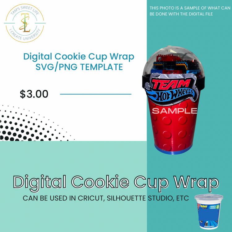 Digital Cookie Cup Wrap