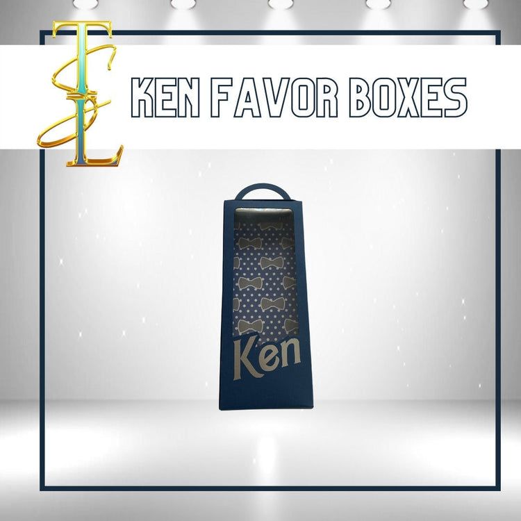 SLIM KEN Box Party Favors Boxes - Barbie Party, Barbie, Party Favors (Boxes Only)